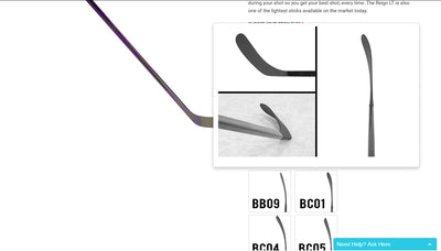 BASE's new stick ordering page allows you to seamlessly visualize all available patterns